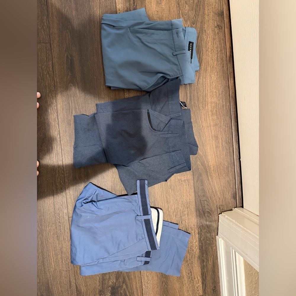 Men's Blue and Gray Golf Pants Bundle
